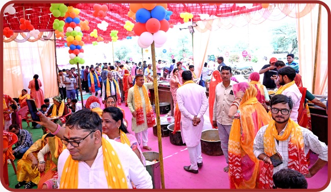 Photos of the grand annual community feast (Bhandara)