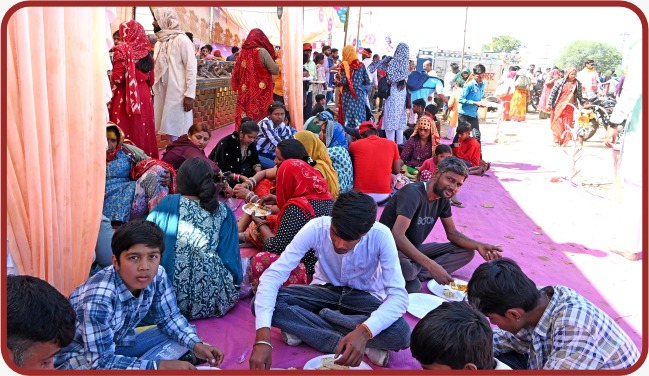 Photos of the grand annual community feast (Bhandara)